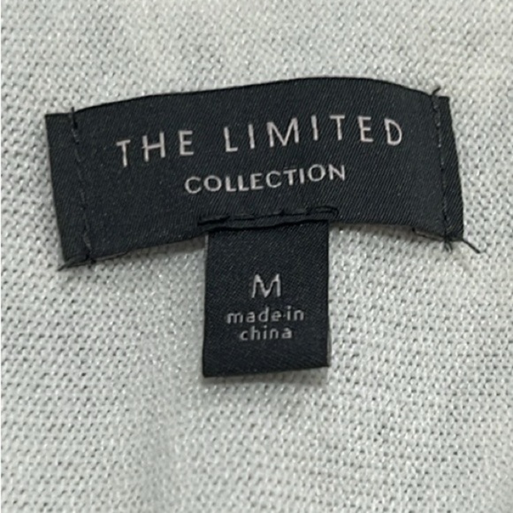 THE LIMITED Marshmallow Ivory Open Front Sleeveless Ruffle Sweater Vest - Picture 5 of 12